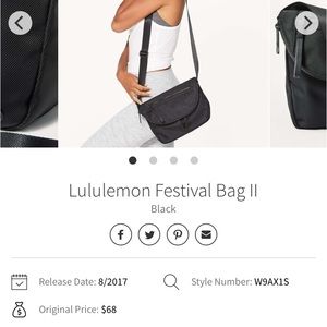 Festival bag black lululemon